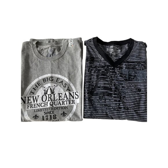 BUNDLED - NEW Men’s XL Muscle & T-Shirt Short Sleeve Gray - Picture 1 of 11